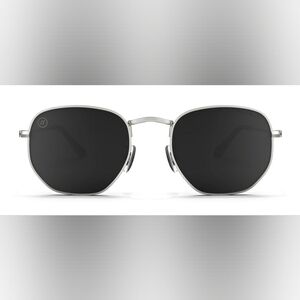 Blenders Silver Frame Black Lens Women's Sunglasses